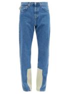 Matchesfashion.com Helmut Lang - Contrast-cuff Denim Jeans - Mens - Blue