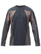 A-cold-wall* - Flight Long-sleeve Panelled Technical Jersey Top - Mens - Navy