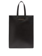 Matchesfashion.com Comme Des Garons Wallet - Logo-stamped Leather Tote Bag - Womens - Black