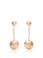 Matchesfashion.com Jw Anderson - Sphere Drop Gold Plated Earrings - Womens - Rose Gold