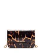 Matchesfashion.com Burberry - Jody Leopard-print Chain-strap Leather Wallet - Womens - Leopard