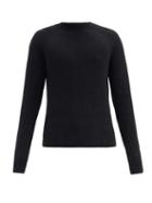 Matchesfashion.com The Row - Thierry Ribbed Wool-blend Sweater - Mens - Black