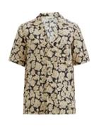 Matchesfashion.com Nanushka - Venci Cuban-collar Floral-print Crepe Shirt - Mens - White Multi