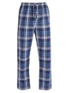 Matchesfashion.com Derek Rose - Ranga Check Brushed Cotton Pyjama Trousers - Mens - Navy