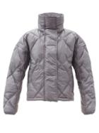 Matchesfashion.com Adidas By Stella Mccartney - Detachable-sleeve Quilted-shell Jacket - Womens - Grey