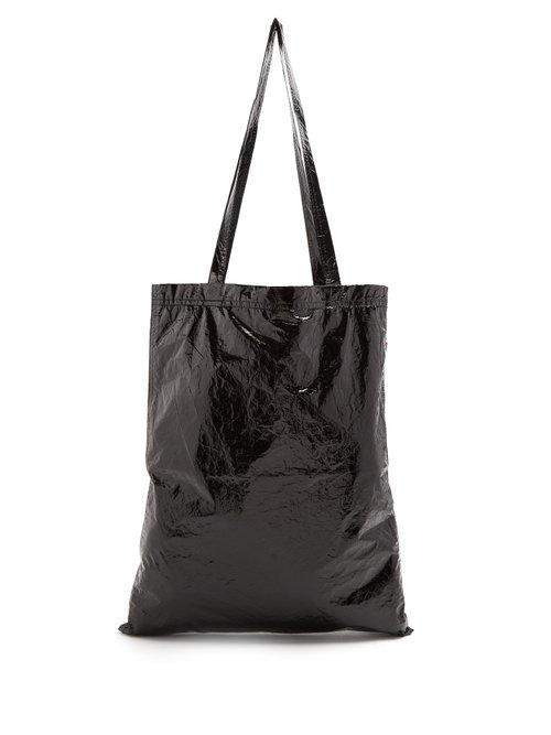 Matchesfashion.com Sies Marjan - Farah Crinkled Laminated Vinyl Tote - Womens - Black