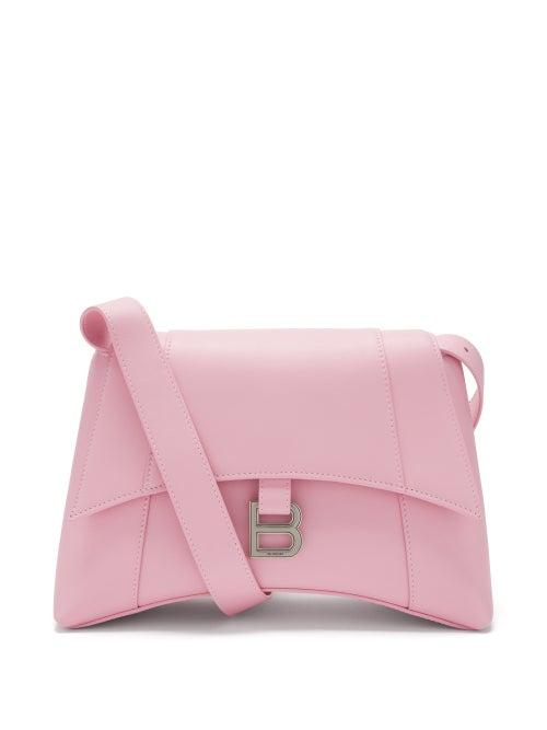 Balenciaga - Hourglass S Leather Cross-body Bag - Womens - Pink