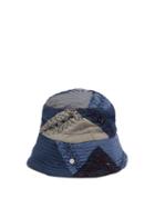 Matchesfashion.com By Walid - Callum Upcycled-patchwork Cotton Bucket Hat - Mens - Blue