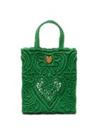 Dolce & Gabbana - Cordonetto-lace Tote Bag - Womens - Green