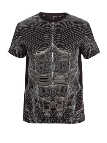 Blackbarrett By Neil Barrett Topography Body-print Cotton-jersey T-shirt