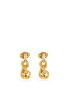 Matchesfashion.com Lizzie Mandler - Knife Edge Emerald & 18kt Gold Chain Earrings - Womens - Yellow Gold