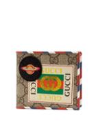 Matchesfashion.com Gucci - Gg Supreme Ufo Bi Fold Wallet - Mens - Brown Multi