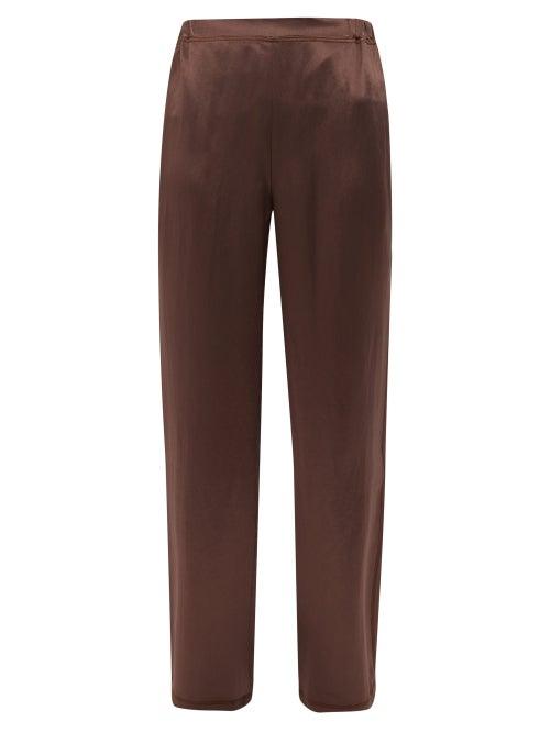 Matchesfashion.com Max Mara Leisure - Mach Track Pants - Womens - Dark Brown