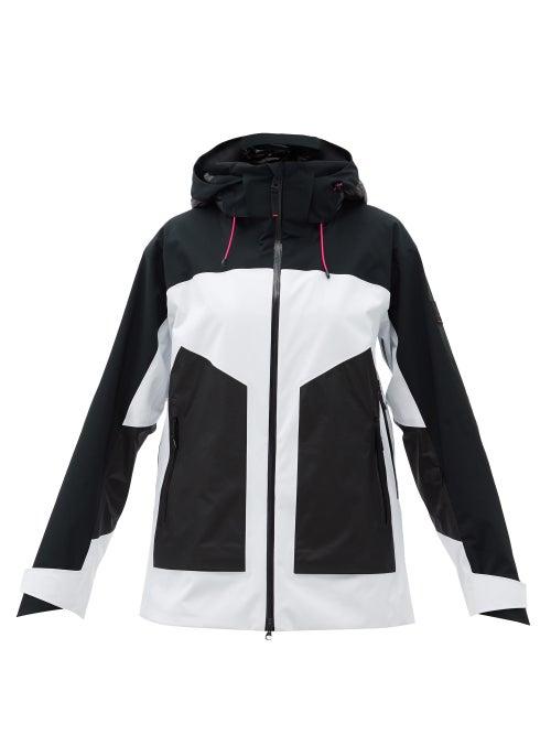 Matchesfashion.com Bogner Fire+ice - Faona Hooded Colour-block Ski Jacket - Womens - White Black