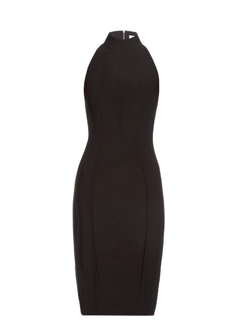 Mugler High-neck Sleeveless Dress