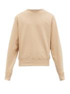 Matchesfashion.com Helmut Lang - Masc Logo Embroidered Cotton Sweatshirt - Mens - Tan