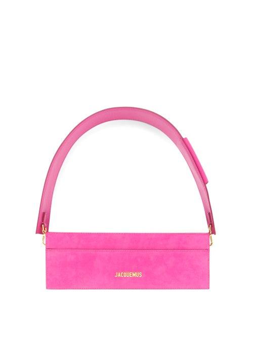 Jacquemus - Cuicui Small Suede Shoulder Bag - Womens - Pink