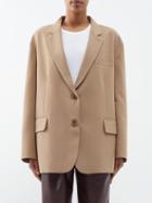 The Frankie Shop - Bea Single-breasted Canvas Jacket - Womens - Beige