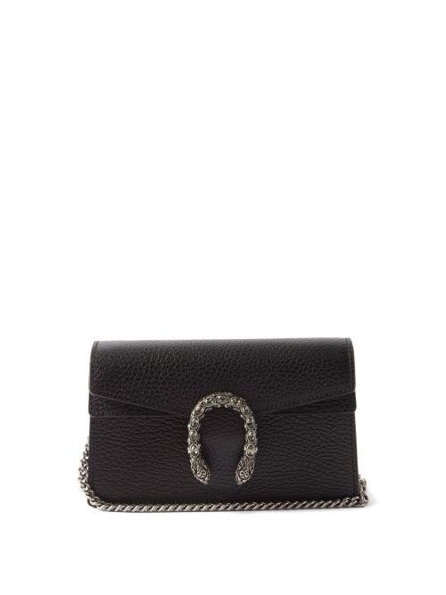 Gucci - Dionysus Crystal And Leather Cross-body Bag - Womens - Black