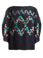 Peter Pilotto Boat-neck Fil Coup Silk-blend Top