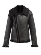 Petar Petrov - Maddison Asymmetric-collar Leather Jacket - Womens - Black