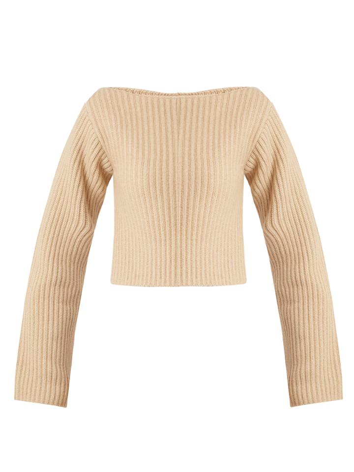 Khaite Lila Step-hem Ribbed-knit Sweater