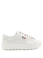 Matchesfashion.com Moncler - Sal Logo-patch Leather Trainers - Mens - White
