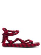 Matchesfashion.com Isabel Marant - Erol Rope Sandals - Womens - Red Multi