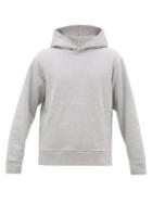 Matchesfashion.com Acne Studios - Forres Logo-label Cotton-blend Hooded Sweatshirt - Mens - Light Grey