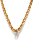 Yvonne Lon - Palmier-chain Diamond & 18kt Gold Necklace - Womens - Yellow Gold