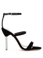 Sophia Webster Rosalind Crystal Embellished-heel Velvet Sandals