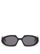 Dior - Diorbobby Oval Acetate Sunglasses - Womens - Black