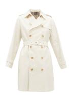 Matchesfashion.com A.p.c. - Josephine Double-breasted Cotton Trench Coat - Womens - Ivory