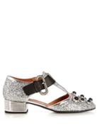 Toga Mirrored-heel Glitter Pumps