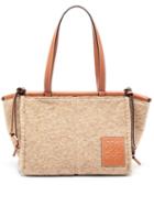 Matchesfashion.com Loewe - Cushion Felt And Leather Tote Bag - Womens - Camel