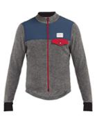Matchesfashion.com Caf Du Cycliste - Alphonsine Zip Through Fleece Cycle Jacket - Mens - Grey Multi