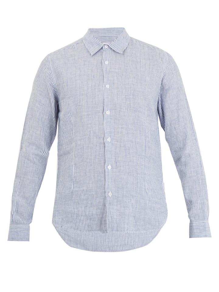Orlebar Brown Morton Striped Cotton Shirt