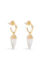 Theodora Warre Topaz, Quartz And Gold-plated Earrings