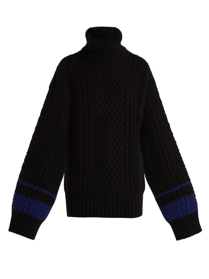Haider Ackermann Cashmere And Angora-blend Roll-neck Sweater