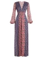 Raquel Diniz Valentina Floral-print Silk-georgette Gown