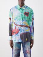 Our Legacy - Above Floral-print Cotton-blend Shirt - Mens - Multi