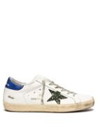 Matchesfashion.com Golden Goose Deluxe Brand - Super Star Low Top Leather Trainers - Womens - White Navy