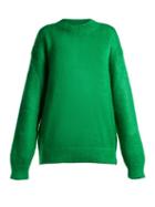 Matchesfashion.com Prada - Mohair Blend Sweater - Womens - Green