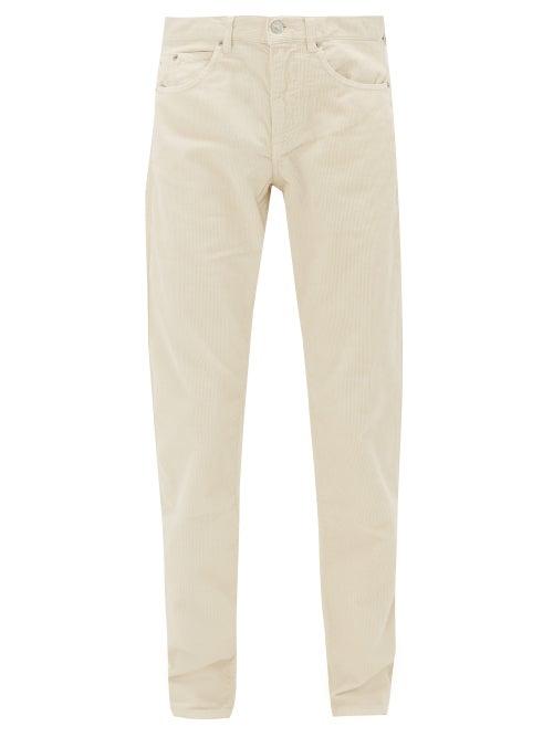 Matchesfashion.com Isabel Marant - Jack Corduroy Slim-fit Jeans - Mens - Cream