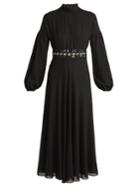 Giambattista Valli Bead-embellished Wool-blend Maxi Dress