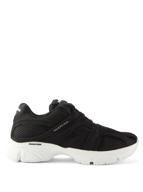 Balenciaga - Phantom Mesh Trainers - Mens - Black White