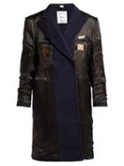 Matchesfashion.com Vetements - Inside Out Reversible Wool Blend Coat - Womens - Navy