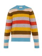 Matchesfashion.com Acne Studios - Kai Block Striped Knitted Wool Sweater - Mens - Multi