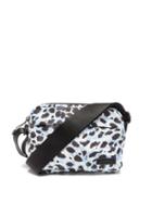 Ganni - Leopard-print Recycled-fibre Cross-body Bag - Womens - Blue Multi
