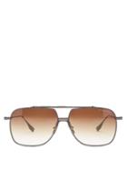 Dita Eyewear - Alkamx Aviator Titanium Sunglasses - Mens - Brown
